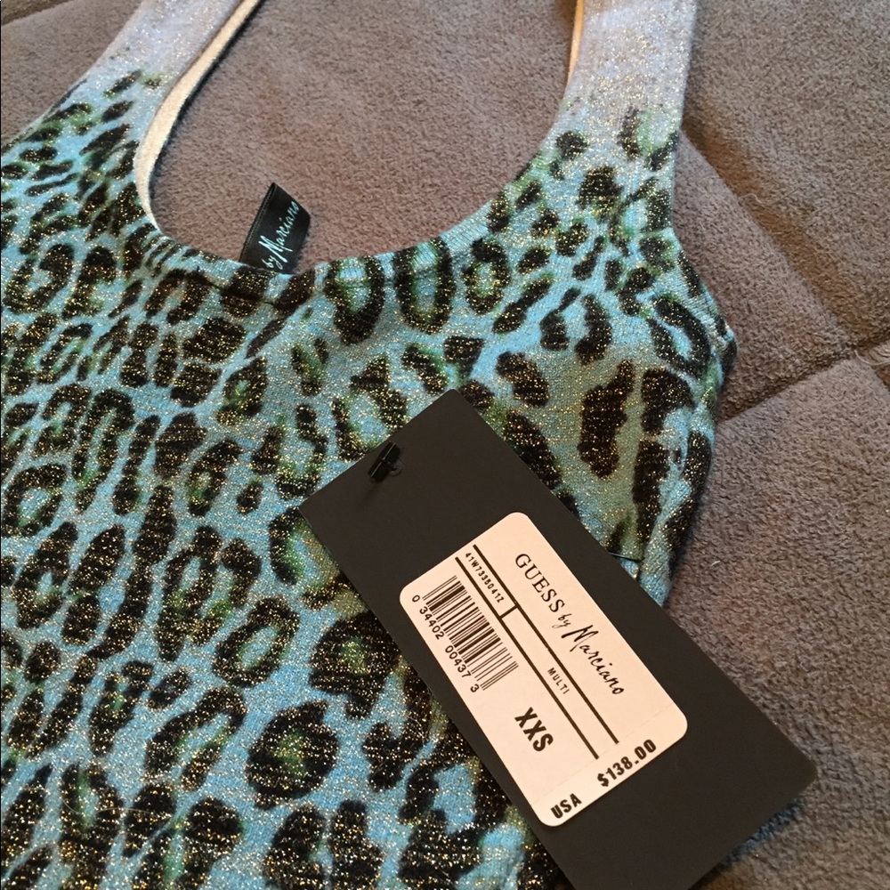 Marciano multicolor leopard print mini dress